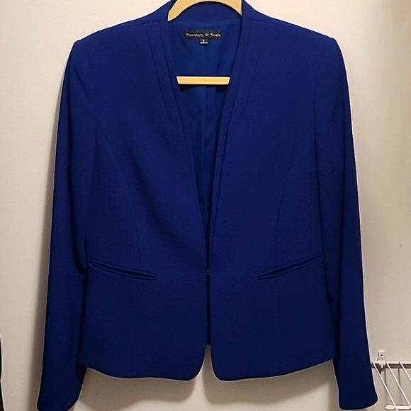 Preston and York women's blazer royal blue size 8 - Picture 1 of 5
